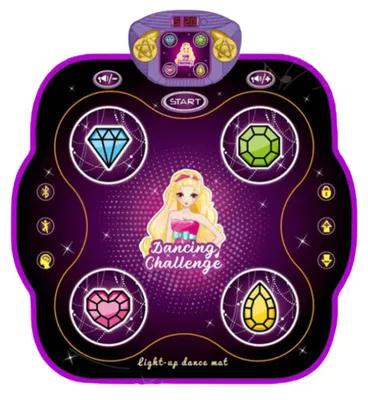 Obrázek produktu pro LEAN Toys 28733 Interaktivní hudební taneční podložka pro děti s Bluetooth, 9 úrovní