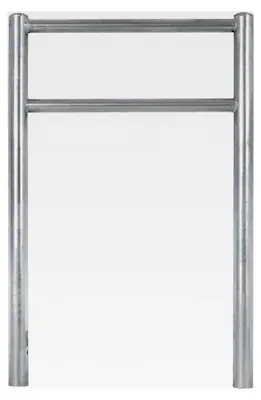 Produktbild von Fahrradanlehnbügel mit Knieholm 115x75 cm aus feuerverzinktem Stahl Ø 60 mm zum Einbetonieren