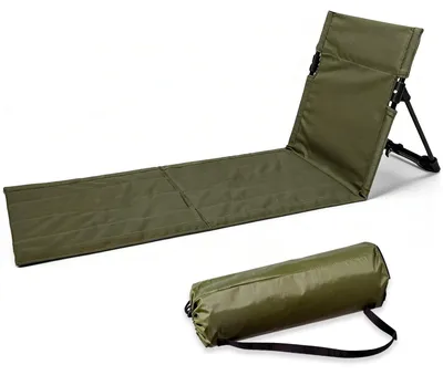 Produktbild von Omgoods – Faltbares Outdoor-Sitzkissen mit Rückenlehne, Grün