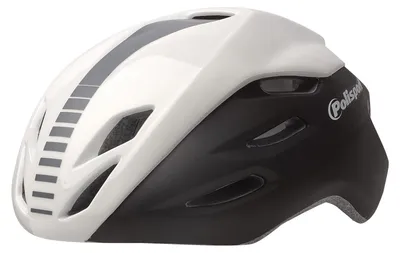 Produktbild von Polisport Bike Aero R Helm Weiß,Schwarz L Weiß,Schwarz L