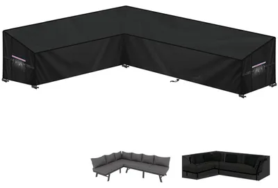 Immagine prodotto di Copertura impermeabile per mobili da giardino a forma di L