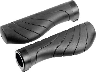 Produktbild von ergotec 61610001 MTB / ATB Schraub-Griffe Kyoto, Kraton und Gel, 133 mm, Ø 22 mm, schwarz (1 Paar)