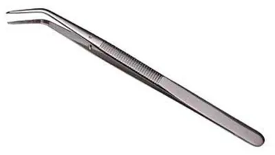 Obrázek produktu pro Pinzeta Dönges s vodicím kolíkem, zahnutá, špičatá, 155 mm (přesná pinzeta)