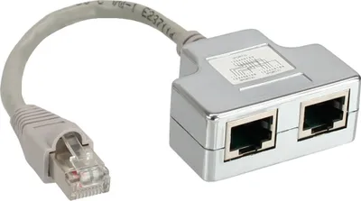 Zdjęcie produktu dla InLine 69932A, RJ-45, 2 x RJ-45, 0,15 m, Szary