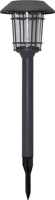 Produktbild von LED Solar Wegleuchte 'Filipp' - Edelstahl - 2 warmweiße LED - H: 60cm - Dämmerungssensor - anthrazit
