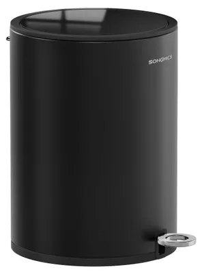 Produktbild von SONGMICS Kosmetikeimer, mit Deckel, Softclose, 6 Liter – Tintenschwarz