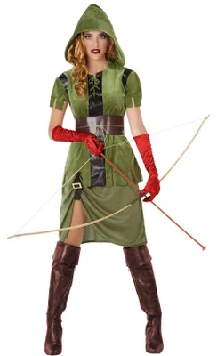 Produktbild von Kostüm Bogenschützin Damen XL, Atosa, Halloween, Fasching, Verkleidung