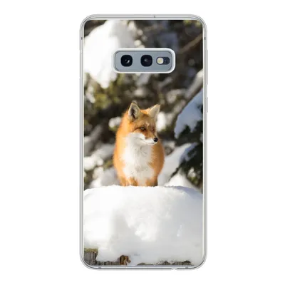 Produktbild von MuchoWow® Handyhülle Schutzhülle Hülle für Samsung Galaxy S10e Fuchs - Schnee - Baum Silikon Softcase Handy Hülle - Handy
