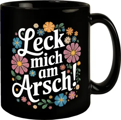 Produktbild von Leck mich am Arsch Blumensprache Tasse