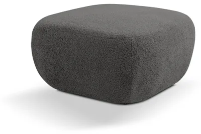 Produktbild von Pouf Olemo Edelkohle 75x39x75 cm Bouclé-Struktur formstabil abgerundet