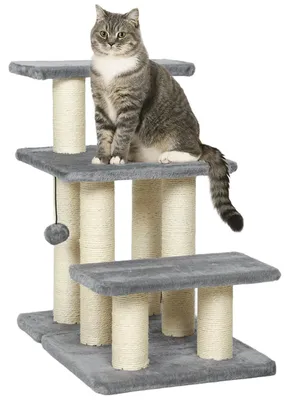 Produktbild von Hundetreppe - Haustiertreppe mit 3 Stufen - 54 cm hoch - Treppe für kleine Hunde