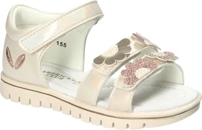 Produktbild von AMERICAN CLUB XD155 Solide KinderSandalen, Naturleder Innensohle, Klett Sandalen, Sandalen für Mädchen, Beige 28