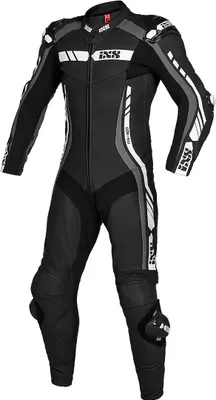 Produktbild von IXS RS-800 2.0 1-Teiler Motorrad Lederkombi, schwarz/grau/weiß, 44