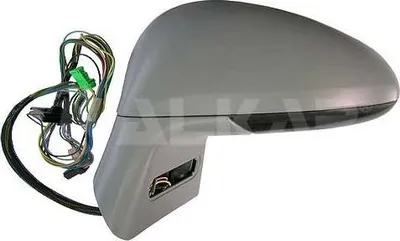 Produktbild von ALKAR 6127855 Außenspiegel Seitenspiegel Links für CITROËN C4 I (LC) Beheizt Asphärisch Grundiert Elektrisch