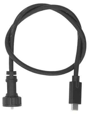 Obrázok produktu pre Kábel typu C samec - samec 0,5 m IP67 IP68 Vodotesný priamy zástrčkový predlžovací kábel USB C 30V 1,5A