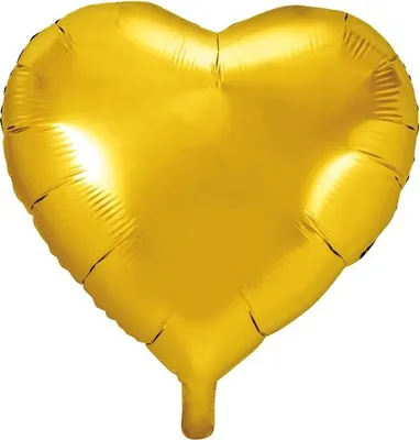 Produktbild von Herz-Folienballon, gold, 45cm, 1 Stk.