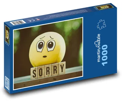 Obrázek produktu pro martinpuzzle - Puzzle 1000 - Omluv mě - smajlík, odpuštění