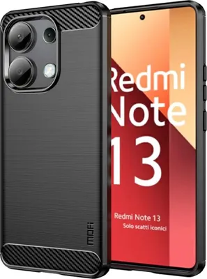 Produktbild von Xiaomi Redmi Note 13 4G Hülle - Coverup Armor Brushed TPU Back Cover - Schwarz