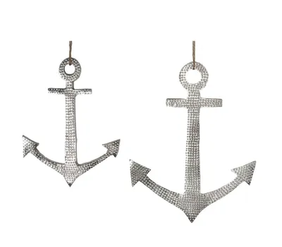 Produktbild von Großer Deko-Anker, silber.