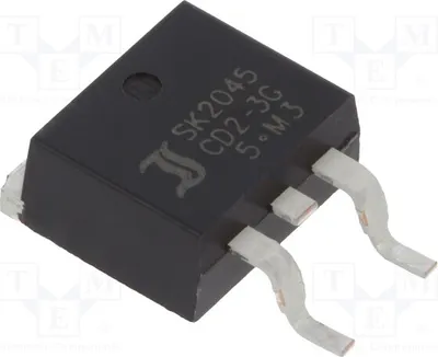 Obrázok produktu pre 1x Dióda: Usmerňovacia dióda Schottky, 2x10A, SMD, 45V, D2PAK, SK2045CD2-3G, dióda Schottky