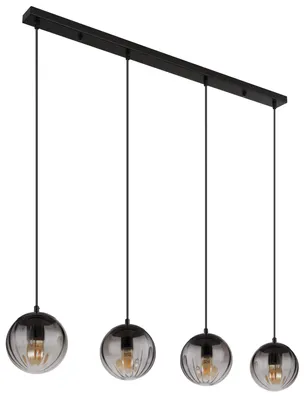 Produktbild von Globo Lighting Hängeleuchte Metall schwarz matt, 4x E27