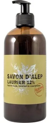 Image de Savon D'alep Liquide Douceur Quotidienne 12% Laurier - Aleppo Soap