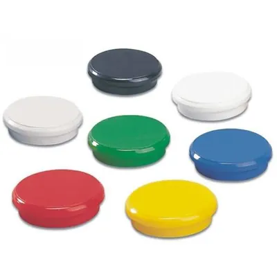 Produktbild von Dahle Starker Haft-Magnet 32 mm farbig sortiert, Haftkraft 8 N