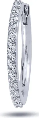 Produktbild von Diamant Herren Creole Brillant-Schliff in 14 karat Weißgold