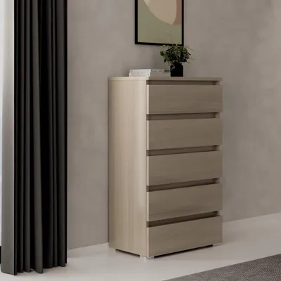 Immagine prodotto di Cassettiera 5 cassetti 75x40x127 MONTATA colore olmo