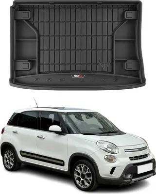 Image de Tapis de Coffre pour Fiat 500L 2012-2022 Noir TPE