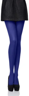 Image de Collants en microfibre pour femmes Antie, multicolores, AN-121, 40 deniers (Cobalt, L) .