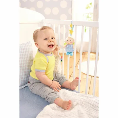 Produktbild von HABA Hängefigur Schutzengelchen, blau, Trikot, Polyester, Beige, Blau, Gelb