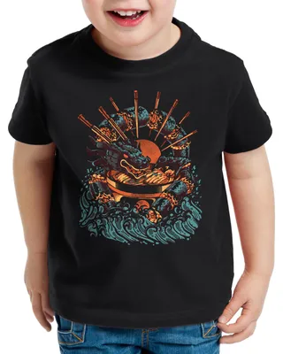 Produktbild von style3 Ramen Sushi Dragon T-Shirt für Kinder
