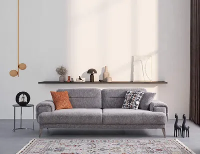 Produktbild von Villa Möbel Schlafsofa Torino, 3-Sitzer Grau