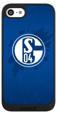 Produktbild von NIVOCASE Handyhülle für Apple iPhone SE (2022)  Hülle NIVOpure Case Schwarz FC Schalke 04 Offizielles Lizenzprodukt