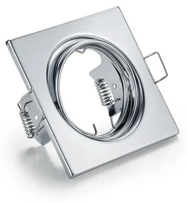 Immagine prodotto di faretto incasso quadrato orientabile col. inox