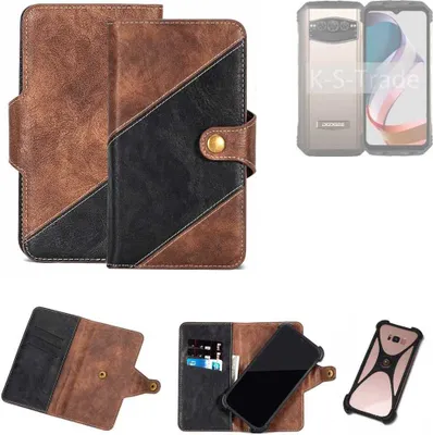 Produktbild von K-S-Trade Handyhülle Schutzhülle Bookstyle Case kompatibel mit Doogee V30T Klapphülle Cover Hülle Schutztasche 1x