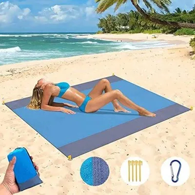 Productafbeelding van Famanu picknickdeken, waterdicht - blauw, 210 x 200 cm