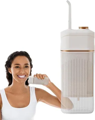 Immagine prodotto di Idropulsore elettrico da 200 ml a 3 impostazioni, per l'uso quotidiano in bagno e in viaggio