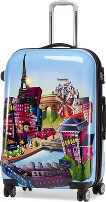 Produktbild von Kinder Bordgepäck Trolley Claymore klein Bild Funy Paris Bowatex Bunt