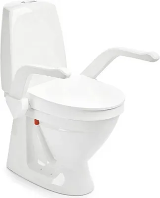 Produktbild von Toilettensitzerhöhung My-Loo fest mit Deckel und Armlehnen>>>>10 cm