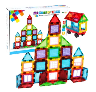 Produktbild von Magnetischer 3D-Baukasten Buildings 45 Stk