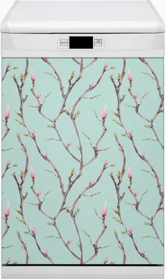 Produktbild von Magnetmatte Geschirrspüle Abwaschbar Küche Magnete  Nachbildung 45x80 cm  - Zweige und Knospen