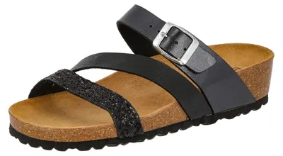 Produktbild von Lico NATURAL GLITTER Damen Pantoletten, Schwarz, 37 EU