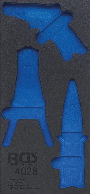 Produktbild von BGS 4029-1 1/3 Werkstattwageneinlage für Crimp- & Abisolierzangen, leer