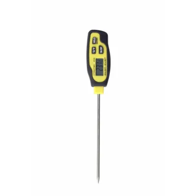 Zdjęcie produktu dla TROTEC BT20 Cyfrowy termometr kuchenny Termometr wkładany Termometr do żywności Termometr do pieczeni Termometr do mięsa Termometr BBQ / natychmiastowy odczyt z długą sondą ze stali nierdzewnej / zakres pomiarowy od -40 °C do +250 °C