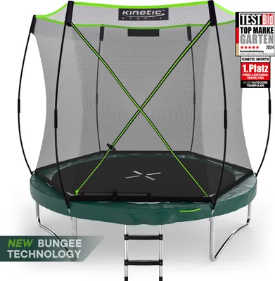 Produktbild von KINETIC SPORTS Trampolin Federlos-Design 'Bungee Safety Elite' Ø 244/305/366 cm - Outdoor Gartentrampolin für Kinder