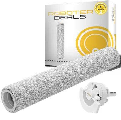 Imagen del producto de Cepillo limpiador, cepillo húmedo para suelos para Roborock Qrevo Curv 2 Flow, incluye cepillo de fregado y soporte