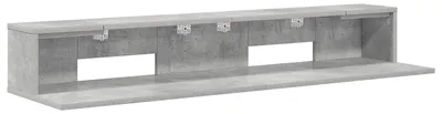 Obrázok produktu pre Pracovný stôl, farba betónová šedá, rozmer 110 x 36 x 19,5 cm, materiál: drevovláknitá doska
