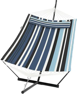 Imagen del producto de Hamaca con estructura, estructura para hamaca, para exteriores, ideal para jardín o balcón